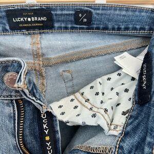 LUCKY BRAND cropped jeans LOLITA SKINNY women’s ankle denim MID RISE size 6/28
